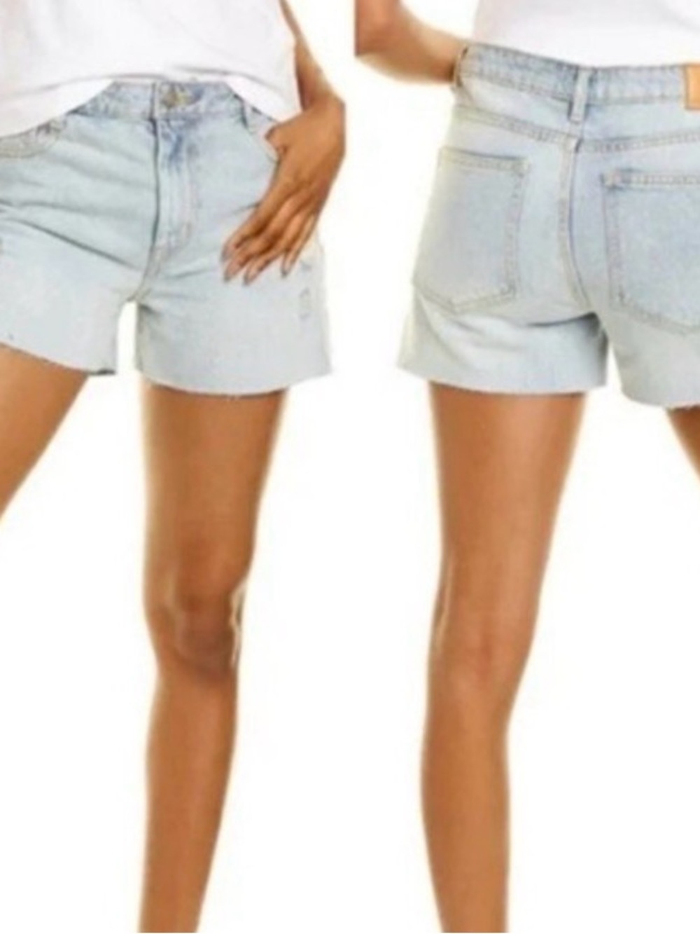 Avec Les Filles Distressed Cutoff Jean Shorts Size 30